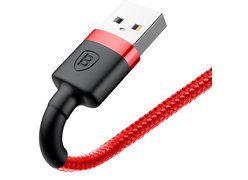 Кабель USB Baseus Kevlar Lightning Cable 2M красный