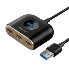 USB-хаб Baseus Square round 4 in 1(USB3.0 TO USB3.0*1+USB2.0*3) 0.17 м