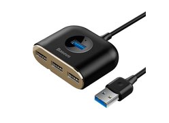 USB-хаб Baseus Square round 4 in 1(USB3.0 TO USB3.0*1+USB2.0*3) 0.17 м