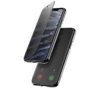 Чехол-книжка для iPhone XR с сенсорной крышкой Baseus Touchable Case черный