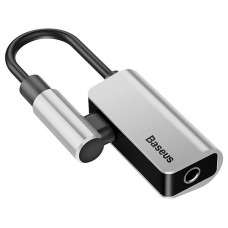 Адаптер Baseus Type-C Male To Type-C Female +3.5MM Female Adapter L45 серебряный