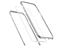 Baseus magnetite hardware Case For iPhone XS Max серебристый