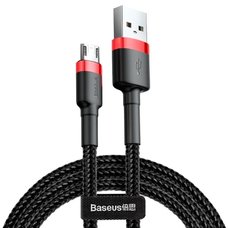 Кабель Baseus cafule Cable USB For Micro 2A 3m красный+черный