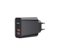 Baseus Speed Dual QC3.0 Quick charger USB+USB 30W черный