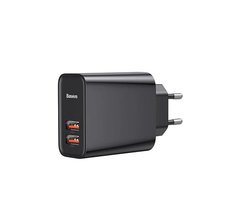 Baseus Speed Dual QC3.0 Quick charger USB+USB 30W черный