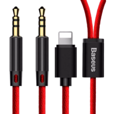Кабель Baseus L33 1.2m AUX Audio красный