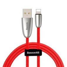 Кабель Baseus Torch Series Data Cable USB для IPhone 2.4A 1m красный