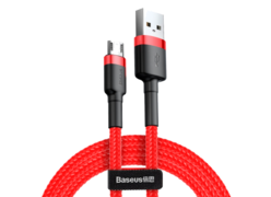 Кабель Baseus Cafule Usb to Micro Usb cable 2.4A 0.5M CAM красный