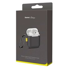 Кейс Baseus Let's go Woven Label Hook Protective Case For Pods 1/2 черный