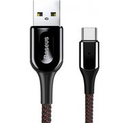 Кабель Baseus X-type lightning 2.4 А 1 М черный