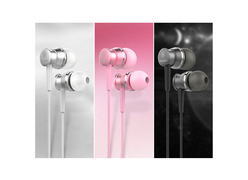 Наушники Baseus Lark Series Wired Earphone серебристый