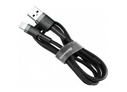 Кабель Baseus cafule Cable USB For iP 2A 3m серый+черный