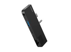 Хаб Baseus Multifunctional HUB for Surface Go Black (Audio to RJ45+USB3.0)