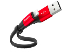 Кабель Baseus Portable Cable Lightning 2-in-1 1 М красный