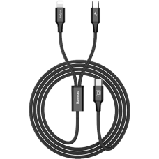 Кабель Baseus Rapid Series 2-in-1 MicroUSB -Lightning 1.2 м черный