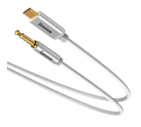 Кабель Baseus USB-C для Mini-jack 3.5 Yiven 1.2M белый