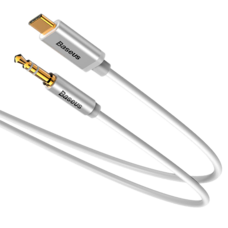 Кабель Baseus USB-C для Mini-jack 3.5 Yiven 1.2M белый