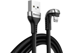 Кабель для iPhone Baseus Green U-shaped Lamp Mobile Game USB-A to Lightning 1m черный