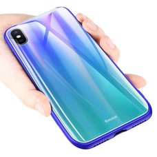 Baseus Laser Luster Case For iPhone X сине-зеленый