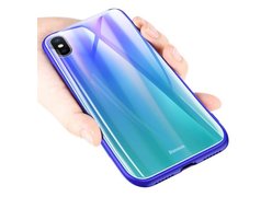 Baseus Laser Luster Case For iPhone X сине-зеленый
