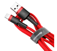Кабель Baseus Kevlar Cable USB for Lightning 2A 0.5M красный