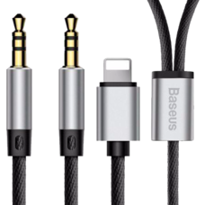 Кабель Baseus L33 1.2m AUX Audio серый
