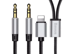 Кабель Baseus L33 1.2m AUX Audio серый