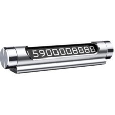 Парковочная карта Baseus Metal Temporary Parking Number Card серебристый