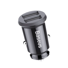 Автомобильное зарядное устройство Baseus Grain Car Charger 3.1A dual-USB черный