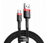 Кабель Baseus cafule Cable USB For Type-C 2A 3m Красный+черный