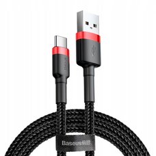 Кабель Baseus cafule Cable USB For Type-C 2A 3m Красный+черный