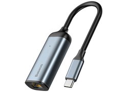 USB-концентратор Baseus Enjoyment Series USB-C to RJ45 CAHUB-H0G