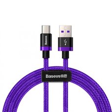 Кабель Baseus HW Flash Type-C 5A 40W 1м фиолетовый