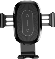 Держатель Baseus Wireless Gravity с беспроводной зарядкой черный