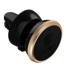 Автомобильный держатель Baseus Rotation Magnetic Car Air Vent Mount золотой