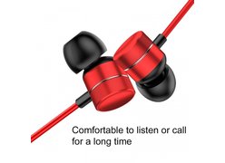 Наушники Baseus Encok Wire Earphone H04 красный