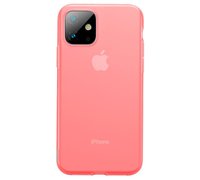 Чехол Baseus Jelly Liquid Silica Gel Protective Case For iPhone 5.8 прозрачный красный
