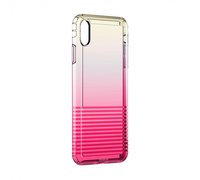 Baseus Colorful airbag protection Case For iPhone XR розовый
