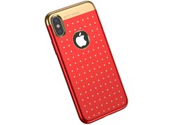 Baseus Star lighting Case For iPhone X красный