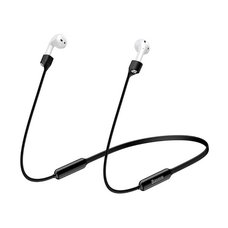 Держатель для наушников AirPods 1/2 Baseus Silicone Hanging Sleeve черный