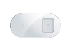 Беспроводное зарядное устройство Baseus Simple 2in1 белый
