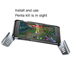 Baseus Gamer Gamepad Case For iPhone 7/8 серебристый