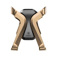 Автомобильный держатель Baseus X Air Vent Car Mount Holder золотой