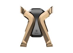 Автомобильный держатель Baseus X Air Vent Car Mount Holder золотой