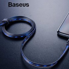 Кабель Baseus Glowing Data cable USB For Lightning черный
