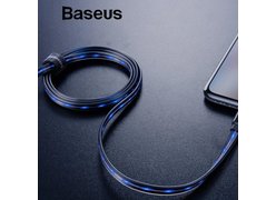 Кабель Baseus Glowing Data cable USB For Lightning черный