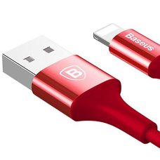 Кабель Baseus для Apple Shining Cable USB to Lightning 1M красный