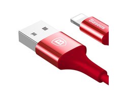 Кабель Baseus для Apple Shining Cable USB to Lightning 1M красный