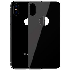 Защитное стекло Baseus 4D Tempered Back Glass для задней панели iPhone XS Max черный