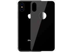 Защитное стекло Baseus 4D Tempered Back Glass для задней панели iPhone XS Max черный